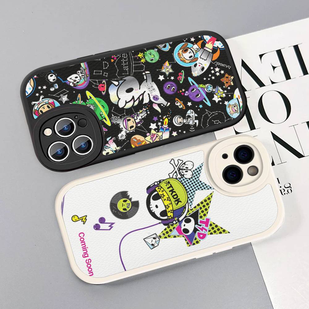 Japan Tokidoki Phone Case For IPhone 16 15 14 13 Pro Max 11 12 Plus Leather Silicone Cover