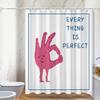 Cartoon Fun Series washable Dirt-Resistant Shower Curtain Shower Head waterproof Polyester Bath Curtain For Home Decor