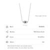 MODIAN 925 Sterling Silver Mysterious Blue Eyes Pendant Necklace Clavicle Chain Link For Women Party Fine Jewelry Birthday Gift