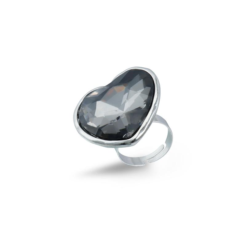 Minimalist Rhinestone Open Ring For Women Korean Fashion Geometry Adjustable Knuckle Ring Party Jewelry Lady Gift