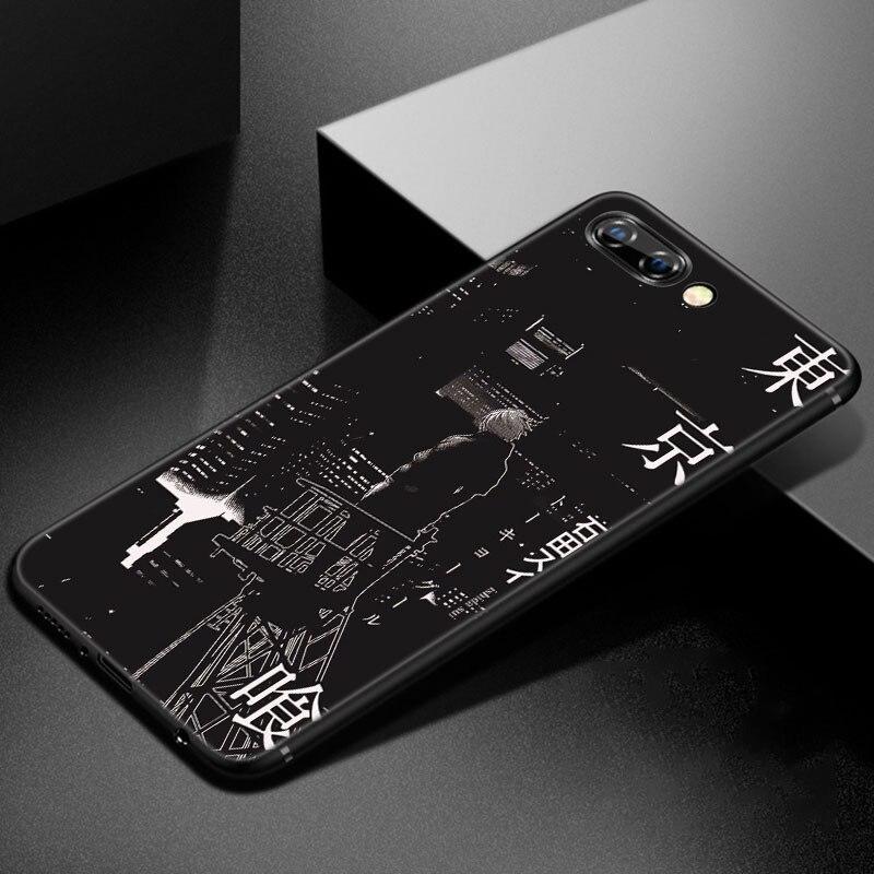 Anime Tokyo Ghoul kwiaty etui na telefon dla Huawei Honor 7A 8A 9X20 Pro 8 10X Lite 7S 8C 8S 8X 9A 9C 10i 20i 30i 20E 20S okładka