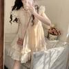 Summer Romance Puff Sleeve Ruffle Dress - Women's Trendy Slimming Outfit