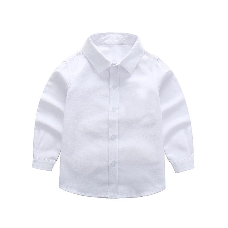 Kids' Choir Formal Wear: White Shirt, Long Sleeve, Pants, Suspenders - Four-Piece Set for Toddlers & Children