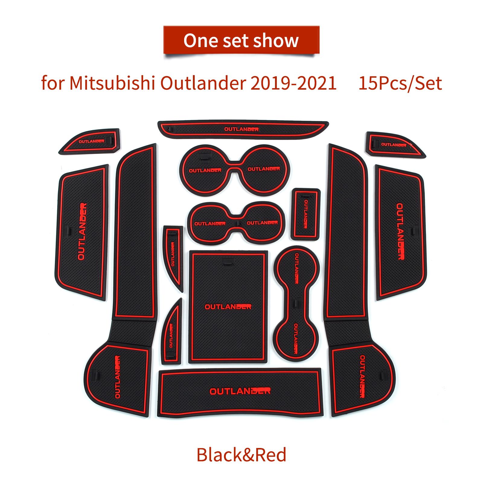 

Non-Slip Gate Slot Cup Mat for Mitsubishi Outlander 2019 - 2021 Anti-Slip Door Groove Pad Interior Accessories