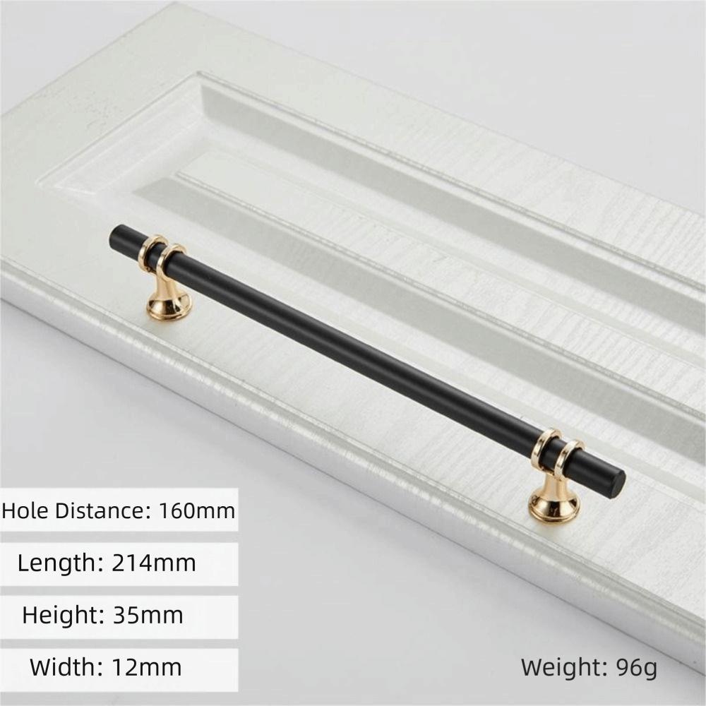 Ergonomic Drawer Pulls Zinc Alloy Door Handle Modern Simple Cabinet Handles  Wardrobe