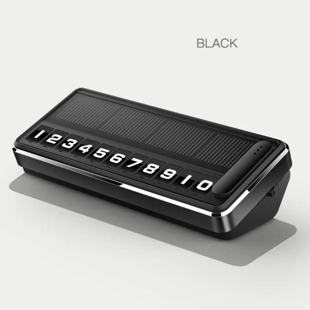 Accesorii Auto Placă de Înmatriculare Solară cu Număr de Telefon Card de Parcare Temporară Luminoasă Iluminare LED Plăci Ascunse