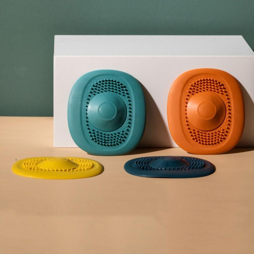 Deodorant Tool Drain Strainer Orange Blue Yellow Green Bathtub Filter Hair Catcher  Bathroom Shower