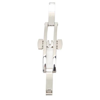 Edelstahl Uhrenarmband Schnalle Druckknopf Faltschließe Ersatzzubehör für Stahluhr