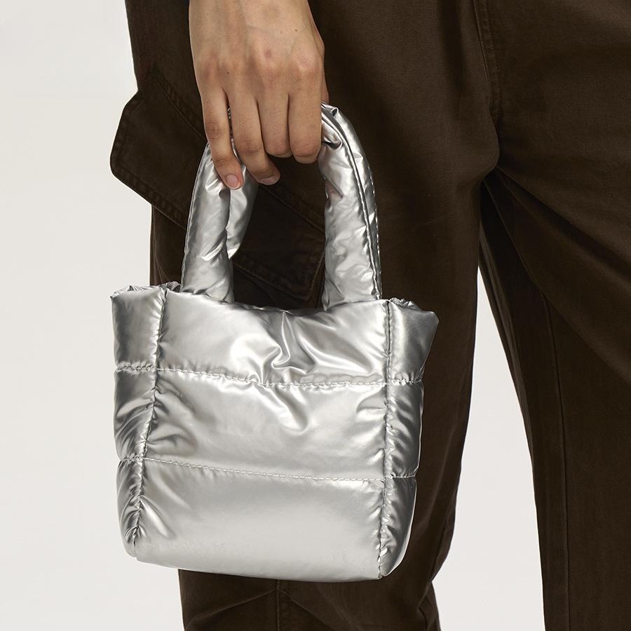 Jednoduchá lehká nylonová taška Malá dámská taška Clip Bavlněná kabelka Crossbody kabelka přes rameno