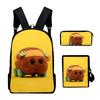 Well-loved Creative Friday Night Funkin 3D Design 3pcs/Set Learner Bags Everyday Laptop Knapsack Backpack Sling Carry Tote Pencil Pouch