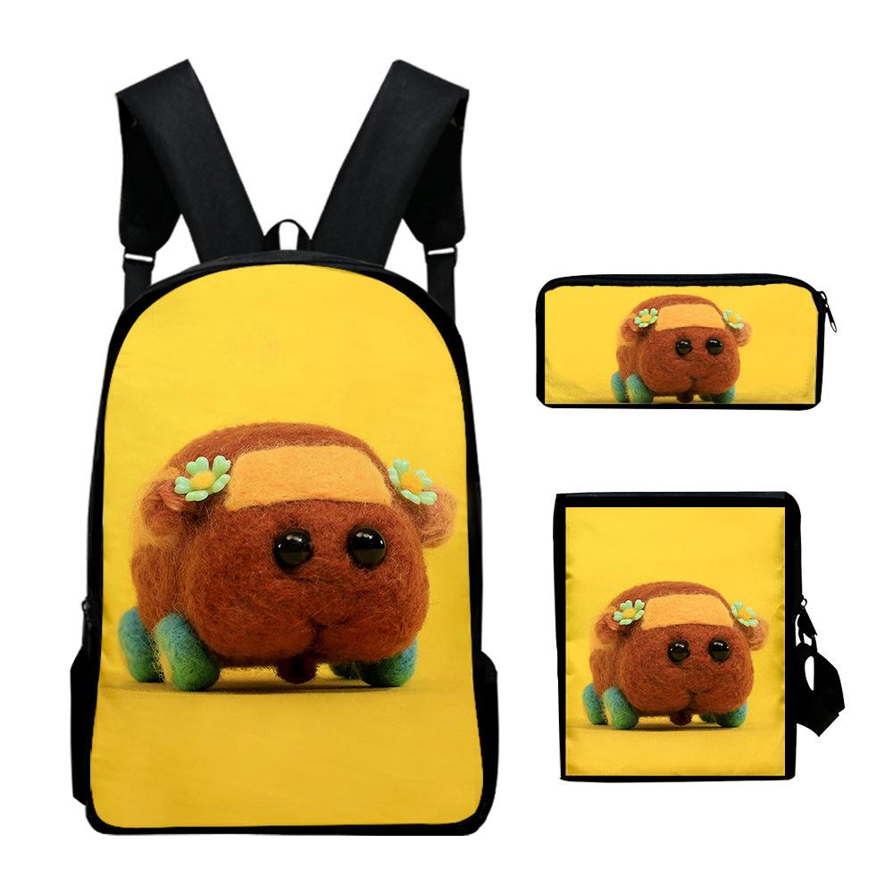 Well-loved Creative Friday Night Funkin 3D Design 3pcs/Set Learner Bags Everyday Laptop Knapsack Backpack Sling Carry Tote Pencil Pouch
