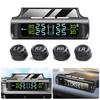 Wireless External Tire Pressure Monitoring System Color Screen Solar USB Double  Charging Vehicles Tire Pressure Monitor