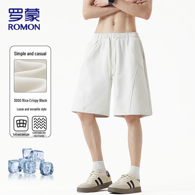

ROMON Men s Summer Casual Over-Knee Shorts L