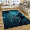 PCB Circuit Board 3D Chip CPU Carpet Rug for Bedroom Living Room Home Sofa Decoration,Children Game Large Decor Floor Mat Gift