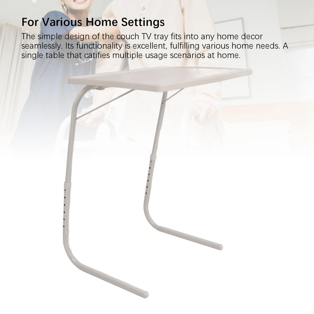 Folding Couch Table Tray for Eating Snack Food 3 Angles Settings Stowaway Laptop Stand Couch Dinner Table Tray
