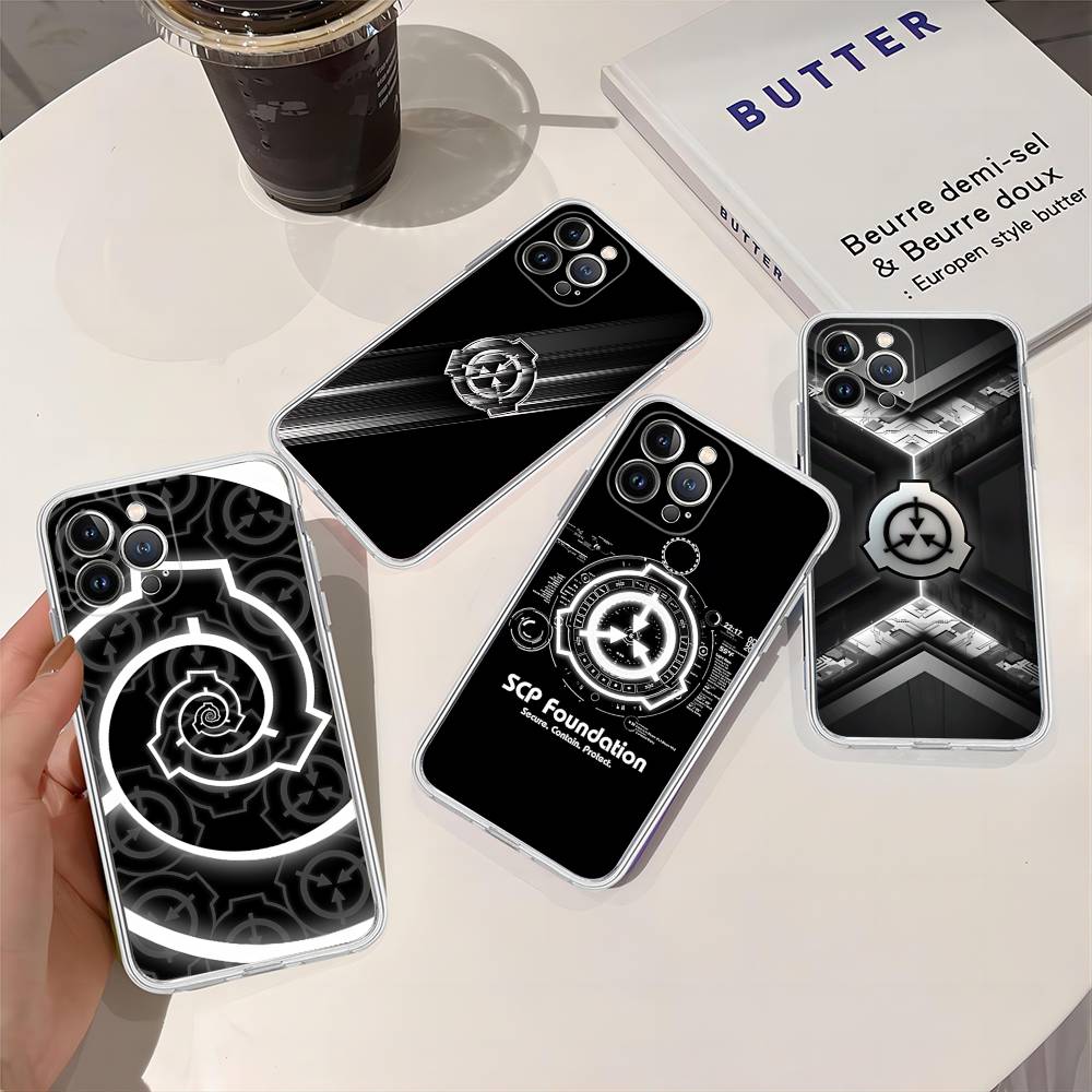 Classic Popular Scp F-Foundation Phone Case For IPhone 17 16 15 14 13 11 12 Pro Max 16 Plus Transparent