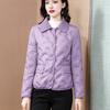 Winter popular women's clothing light and warm short down cotton clothes loose and versatile casual jacket top