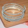 Arm Adornment Multilayer Arm Chain Rhinestone Spiral Bracelet Rave Coiled Snake Bracelets  Women