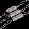 3 Piece Stainless Steel Magnetic Clasps With Extender Chain For DIY Necklace Bracelet Jewelry