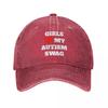 Girls Heart My Autism Swag Baseball Caps Vintage Distressed Denim Washed Snapback Hat Activities Adjustable Caps Hat