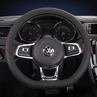 Capa de volante de carro em forma de D para VW Jetta 6 2017-Golf 7 Scirocco Bettle 2012-Tiguan Auto