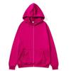 Felpa Unisex con Cappuccio e Zip Oversize Casual Pullover Leggera Misto Cotone Manica Lunga