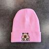 Fashion Knitted Hat With Capybara Embroidery Design Suitable For Daily Use