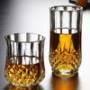 85ml/215ml/310ml/250ml/360ml Collins Glass Whiskey Cups Diamond Relief Bottom Beverage Cup Household Tazas Coffeeware Drinkware
