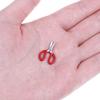 1:12 Dollhouse Mini Metal Red Scissors Simulation Furniture Scissors Model Toys