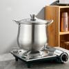 Stainless Steel Stock Pot Anti-scalding Handle Cooking Pot Stewing Pot Soup Pot  Hotels