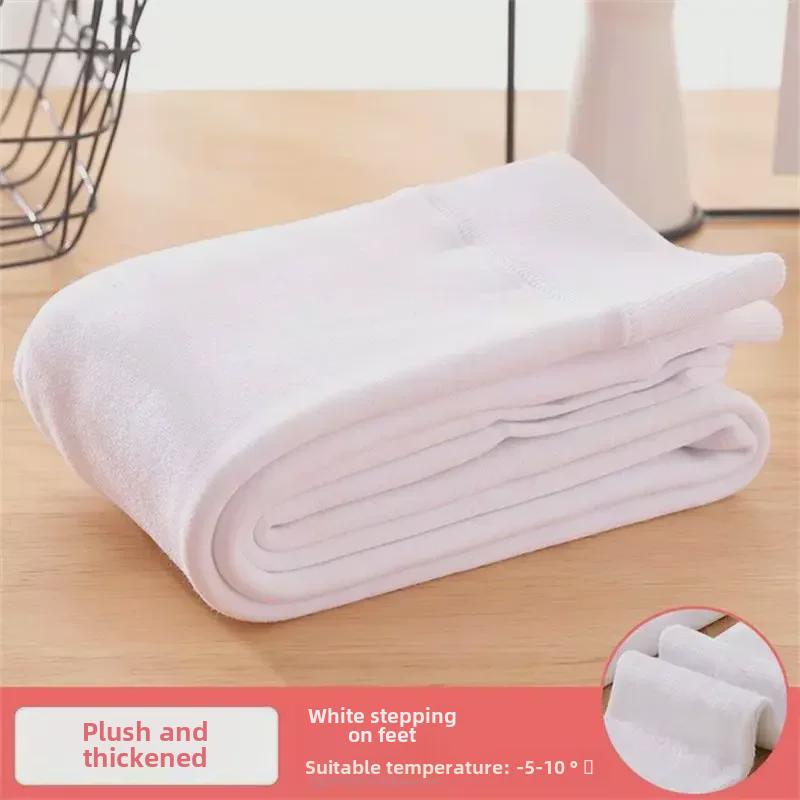 

Леггинсы и чулки для танцев из плотного бархата для девочек - колготки белого цвета на осень/зиму XL (Height 145-160CM)