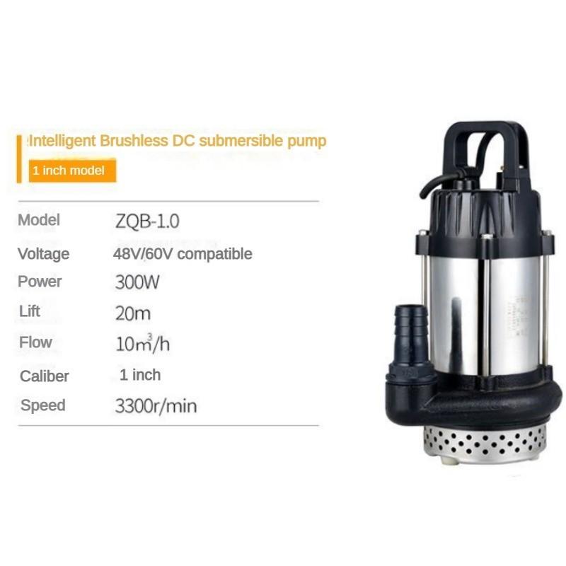 Bomba Submersível Solar CC sem Escovas de Ímã Permanente Bomba Doméstica a Bateria Alta Vazão Irrigação Bomba Agrícola