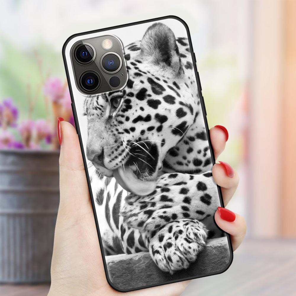Lion Alpha Male Tiger For Apple iPhone 11 12 Pro Max SE 2020 7 8 Plus XR Soft Phone Case X XS 6 6S 5 5S Silicone Back Cover Capa