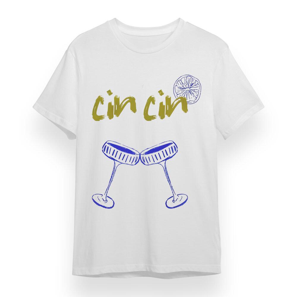 

Women s T-shirt With Aperitivo Graphic Unisex White 100% Cotton Oversize Tee USA 4XL