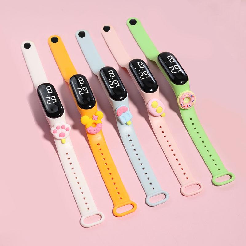 Summer Ice Cream LED Sport Watch: Cute Student Swimming Electronic