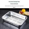 304 Stainless Steel Rectangular Drainer Colander