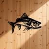 Vintage Wrought Iron Frog Fish Wall Decor, Weather Resistant Rust Proof Forging, Kitchen Beach House Summer Cool Theme Gift