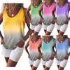 2026 Summer Women's Printed Racerback Loose Vest Casual T-shirt