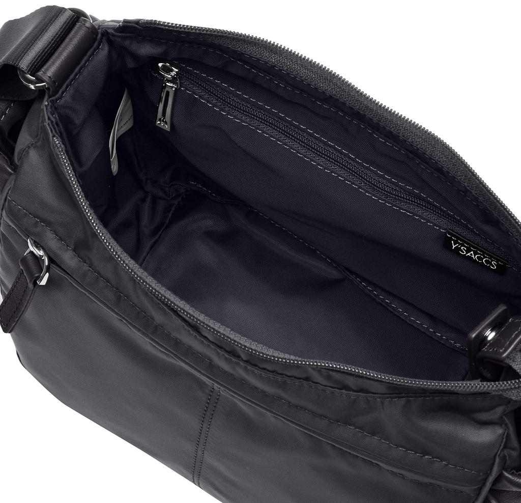 Isaac Cordura Twill Shoulder Bag, Size S, Y92-16-01, Gray