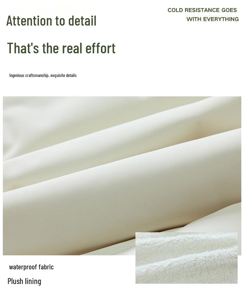 Men's 2025 Lambswool Cotton Padded Jacket - Velvet-Lined, Thick Stand Collar, Winter Warmth & Cold Protection