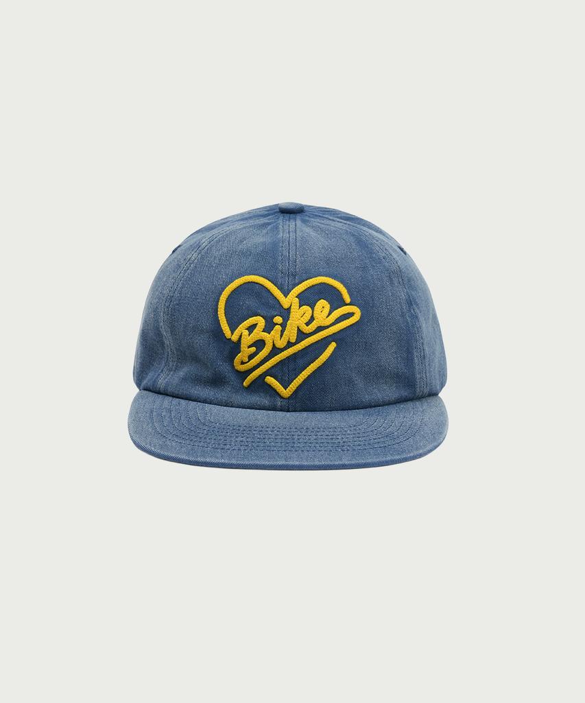 BIKE Heart Logo 6-Panel Cap Blue