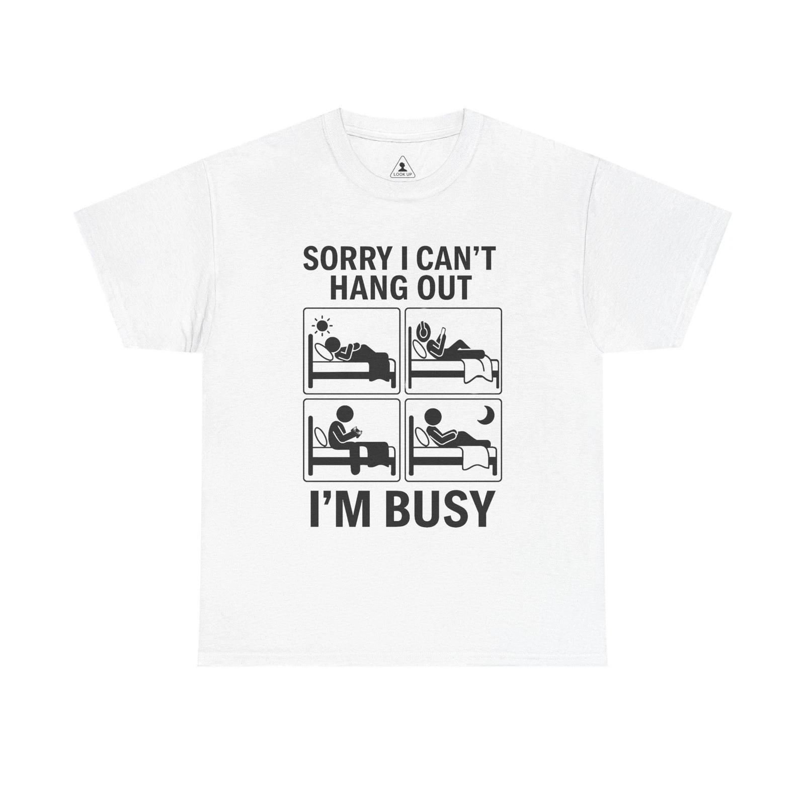 

I’m Busy T-Shirt Funny Relatable Graphic, Gaming & Doomscrolling Humor, Unisex 3XL