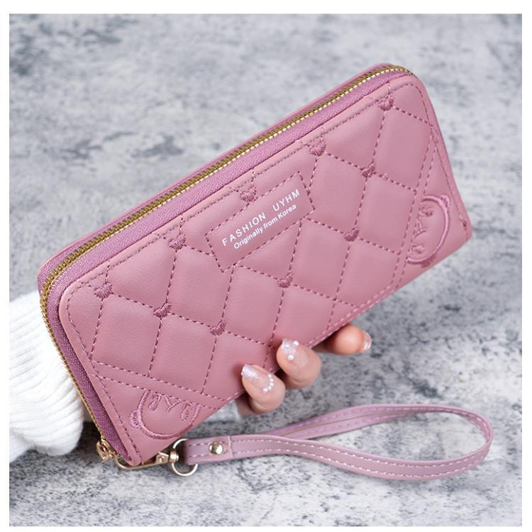 Available: 2023 Summer Edition - Fresh & Sweet Embroidered PU Leather Medium Women's Handbag Wallet