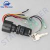 Boat Engine Ignition Key Switch For Mercury Outboard Engine 3 Pos 87-17009A5 Plastic + Metal Accessories Replaces Aftermarket