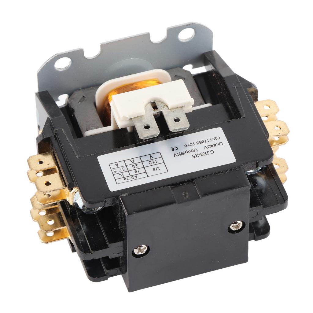 AC stykač CJX9 25 2P kontakt ze slitiny stříbra ohnivzdorná PP skořepina 25A klimatizace AC