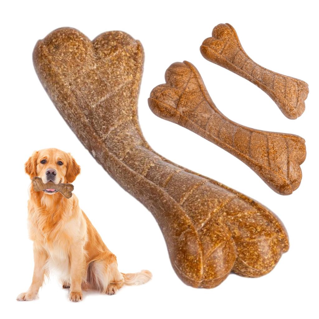 Dog Toy Bone Durable Bone Dog Toy Chew Toy Dog Teeth Brushing Medium Dog Toy Pet Toy Safe Sturdy Cone Shape Educational Durable Clean Stick Lack of