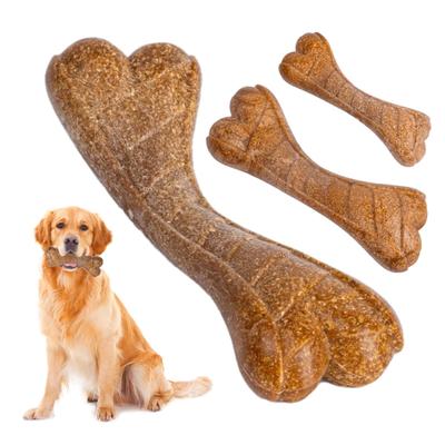 Dog Toy Bone Durable Bone Dog Toy Chew Toy Dog Teeth Brushing Medium Dog Toy Pet Toy Safe Sturdy Cone Shape Educational Durable Clean Stick Lack of
