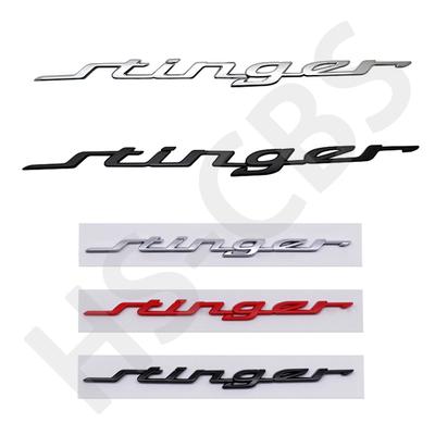 1Pc Large Small Size ABS Stinger Letter Logo Car Front Hood Engine Embelm Rear Trunk Badge Tailgate Decal Accessories