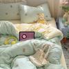 Class A Pure Cotton Bedding Four-piece Set Cotton Maternal and Infant Grade Double-layer Yarn Bed Sheet Quilt Cover Single Student Dormitory
