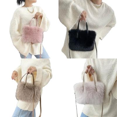 Versatile Plush Shoulder Bag Convenient and Practical Crossbody Bags Handbag